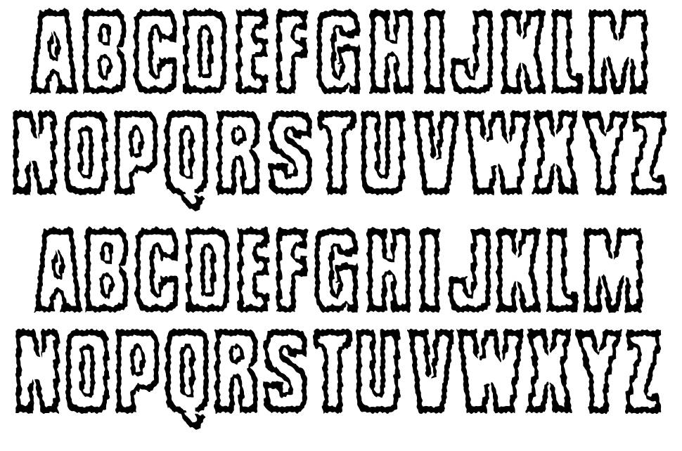Brrritty font specimens
