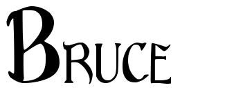 Bruce font