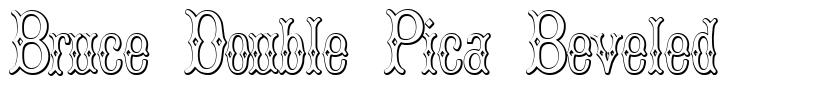 Bruce Double Pica Beveled font