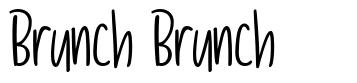 Brunch Brunch 字形