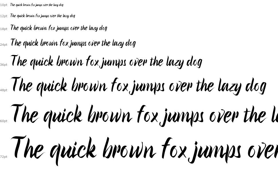 Brush Fila font Waterfall