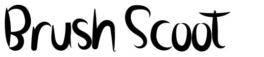 Brush Scoot font