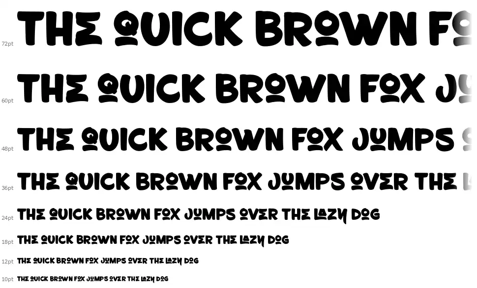 Brushboyfont waterfall