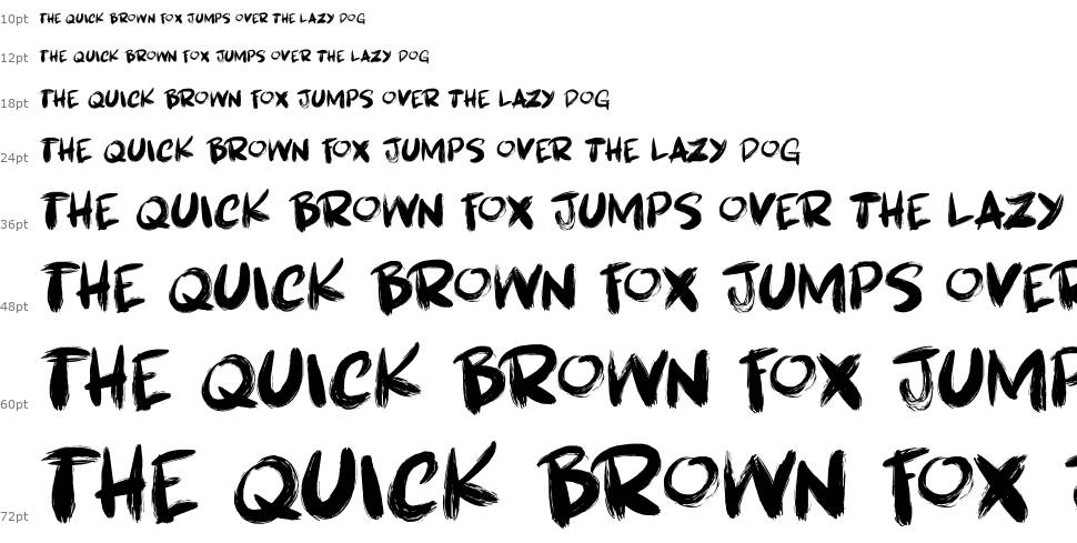 Brushcrazy font Şelale