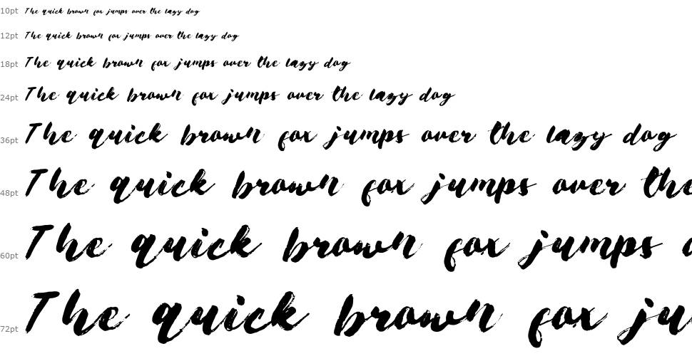 Brushes font Waterfall