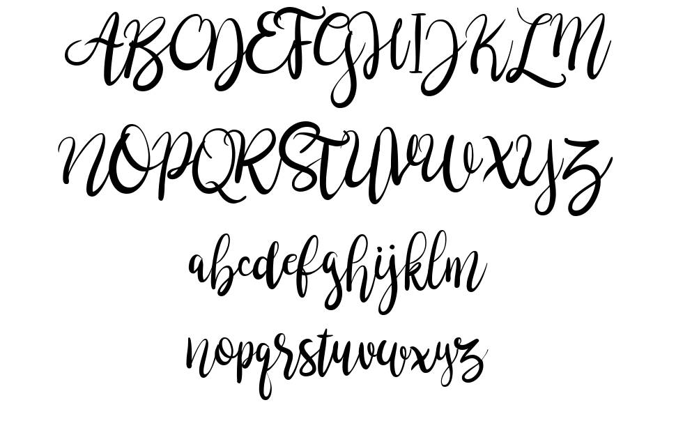 Brushgyo font Örnekler