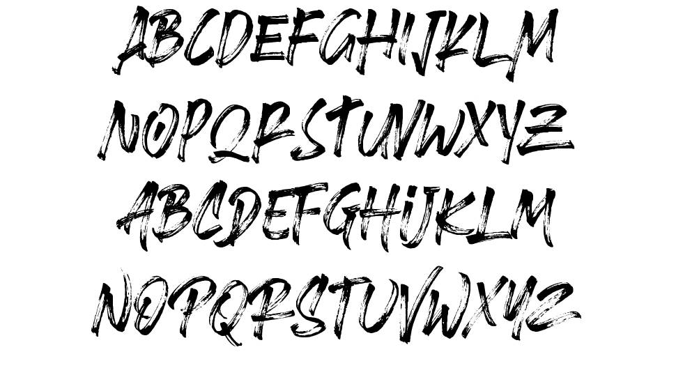 Brushlie font specimens