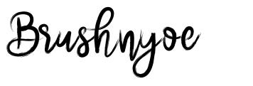 Brushnyoe schriftart