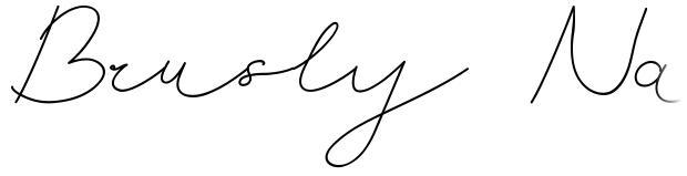 Brusly Name Signature