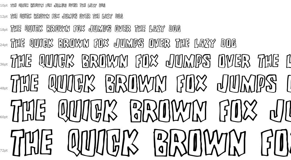Brutality font Waterfall