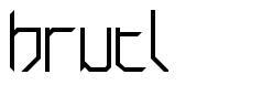 Brutl шрифт