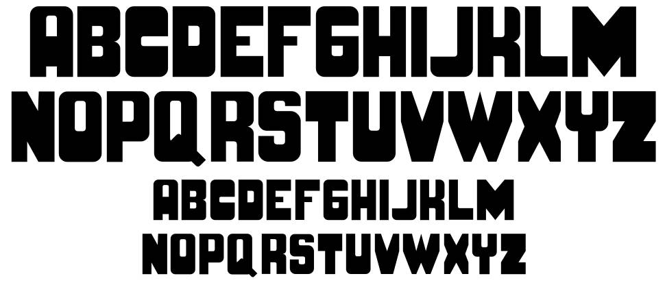 Bruto font specimens