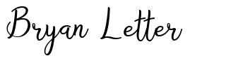 Bryan Letter font
