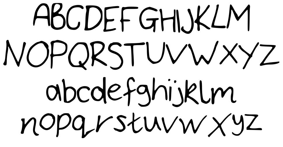 Bryonys Handwriting Thin font specimens