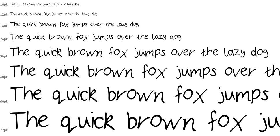 Bryonys Handwriting Thin font Waterfall