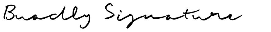 Buadly Signature font