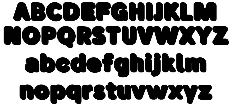 Buba font specimens