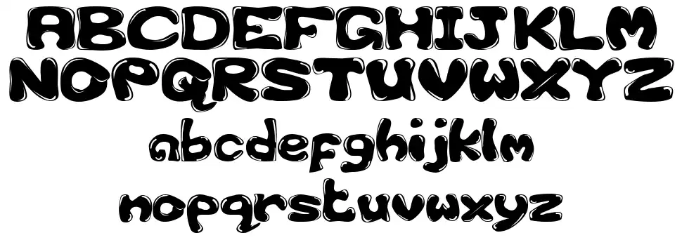 bubble 1字体
