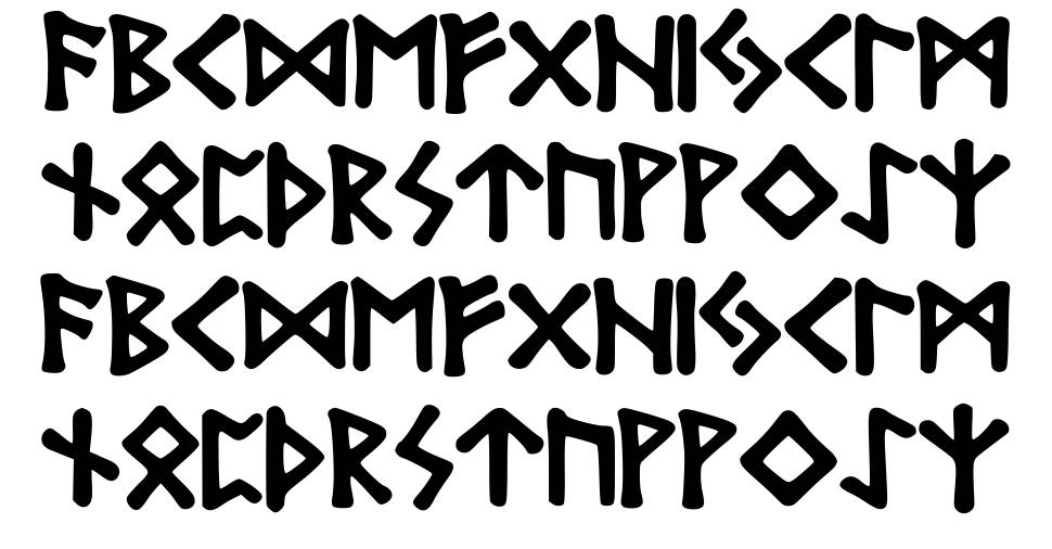 Bubble Runes フォント 標本