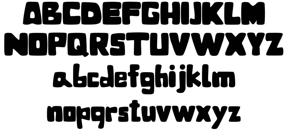 BubbleBaZ font specimens