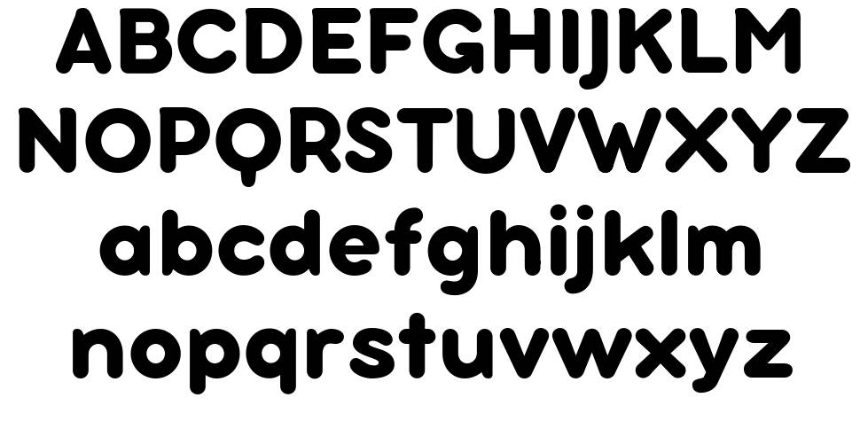 Bubbleboddy Neue font specimens