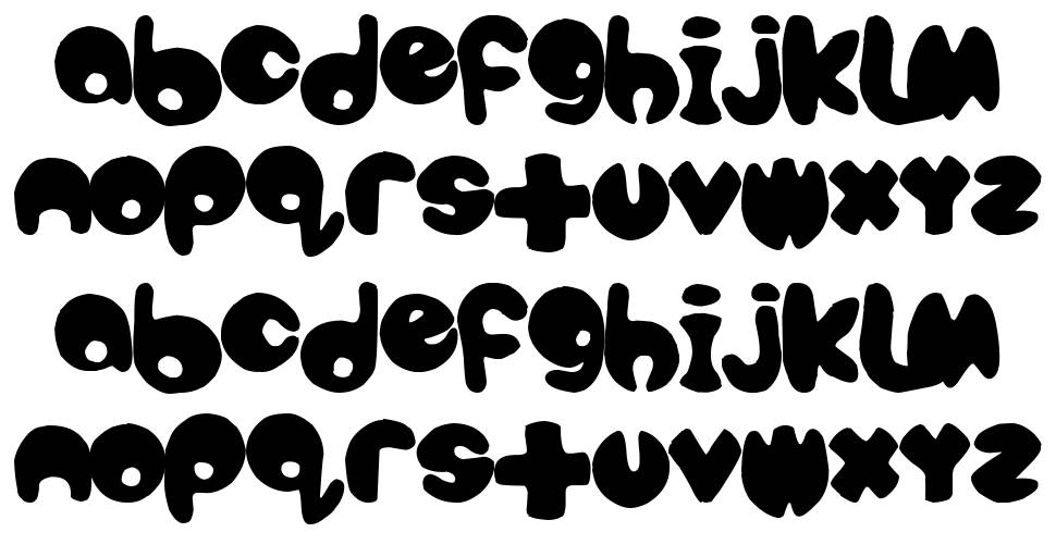 Bubbletea font specimens