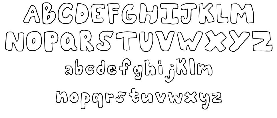 Bubblii font Örnekler