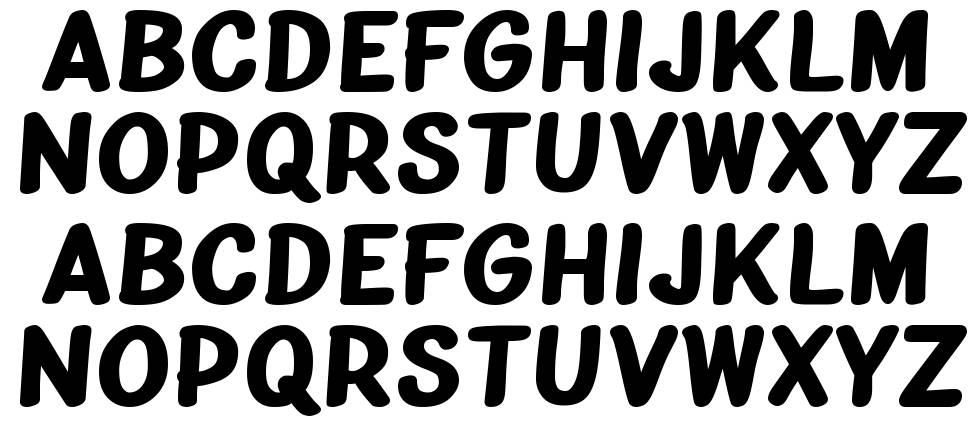 Bublina the Mongrel font Örnekler