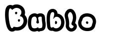 Bublo 字形