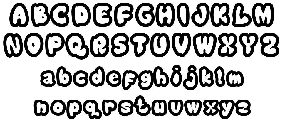 Bublo font specimens