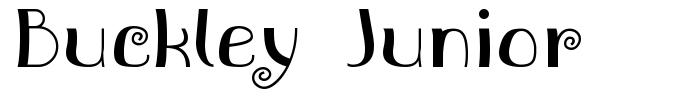 Buckley Junior schriftart