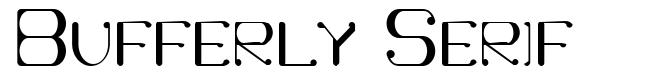 Bufferly Serif czcionka