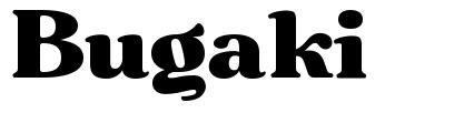 Bugaki font