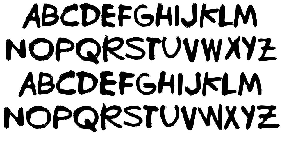 Bugghet font specimens