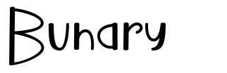 Buhary 字形