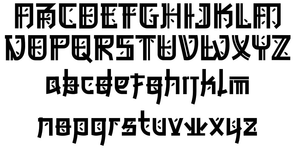Bukama font specimens