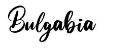 Bulgabia フォント