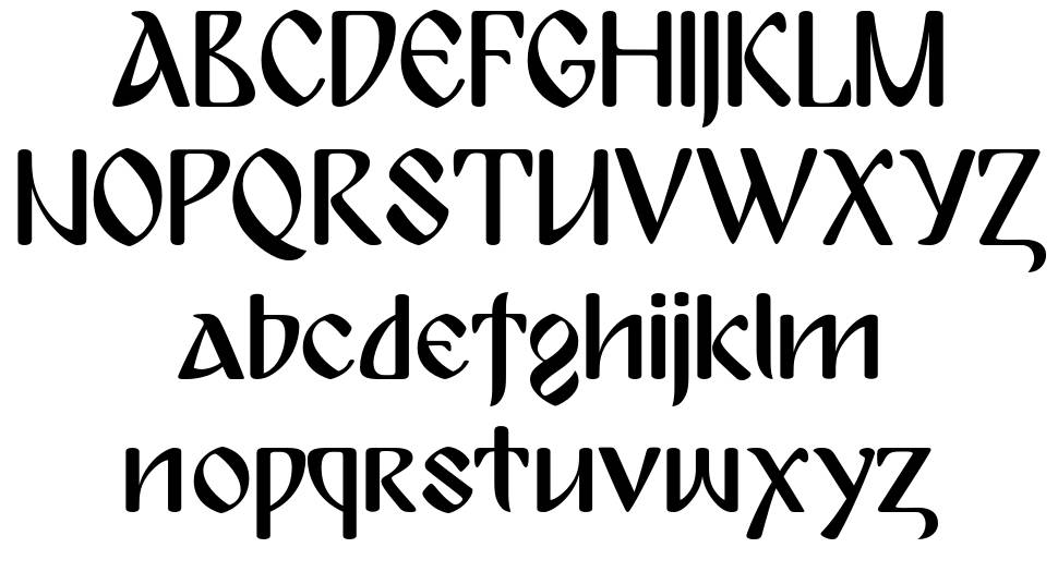 Bulgaria Moderna フォント 標本