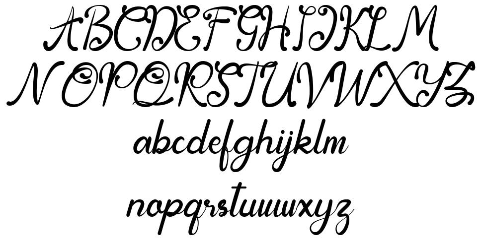 Bulgatin font Örnekler