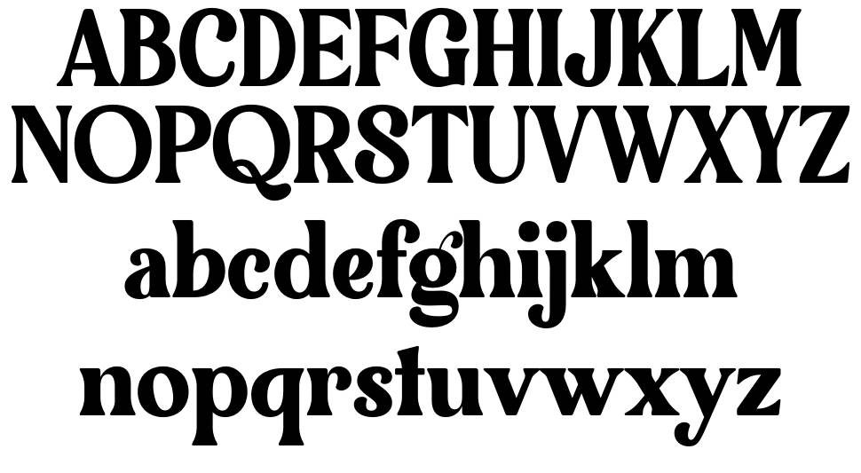 Bulgeria font specimens