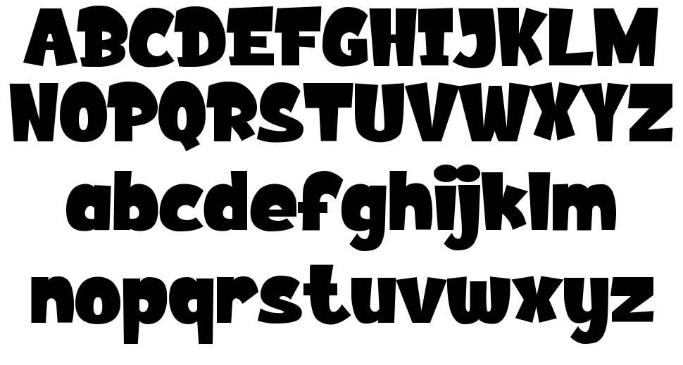 Bulgogi font specimens