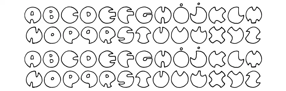 Bulles de confiancefont specimens