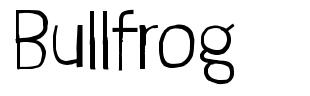Bullfrog font