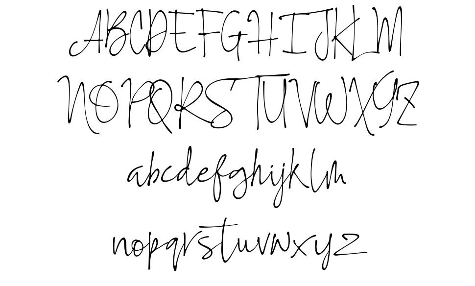Bummill font Örnekler