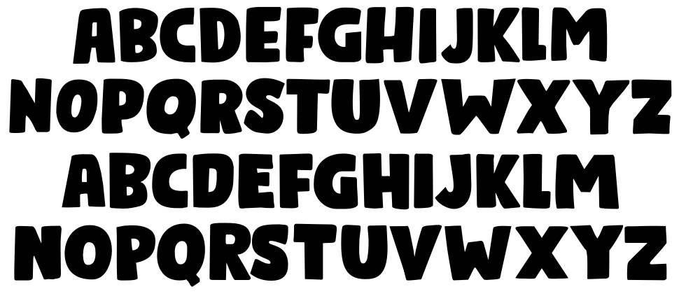 Bumper Sticker font specimens