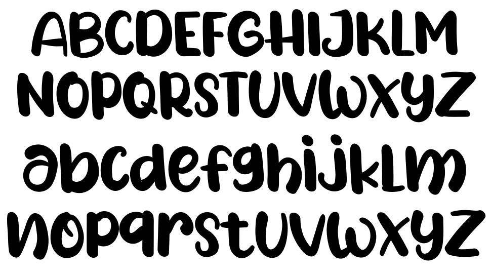 Bunny Bear font specimens