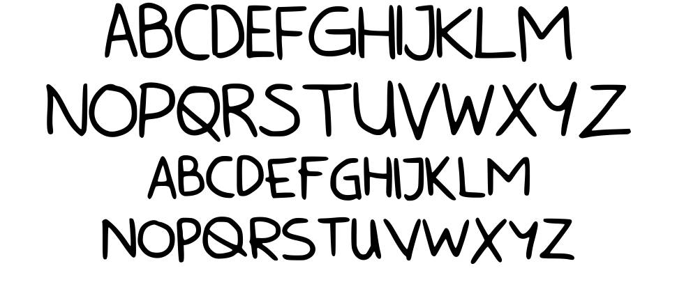 Bunny Cookies AllCaps font specimens