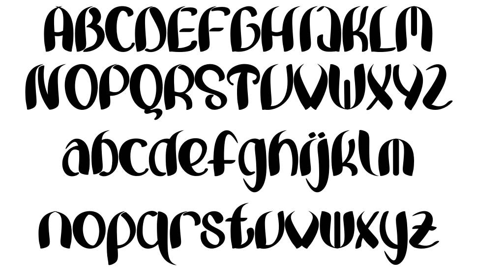 Bunny Lovely font Örnekler