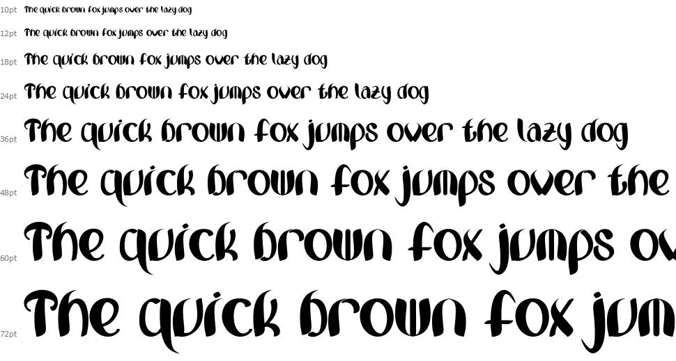Bunny Lovely font Waterfall