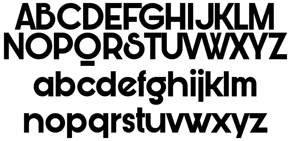 Bunya font Örnekler